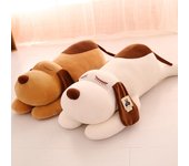 Cachorro juguetes de peluche de perros exprimiendo cachorro perro cabeza grande perro abrazando oso niña muñeca de tela muñeca para niños regalo de cumpleaños