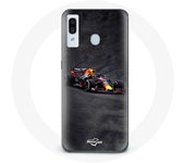 Coque pour Samsung Galaxy A20 Formule 1 Max Verstappen F1 noir rouge et jaune