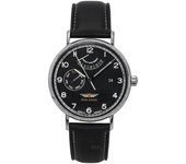 Reloj automático Iron Annie Amazonas Impression con correa de piel y esfera negra 59602 para hombre negro