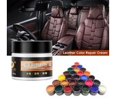Kit de reparación de vinilo para el cuidado de la pintura del cuero del asiento del coche, limpiador para el cuero del sofá del coche, reparación de abrigos, agujeros, arañazos y grietas, 30 g gris oscuro