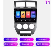 Radio de coche Android para Jeep Compass MK 2007-2010 Reproductor multimedia Unidad principal Navegación GPS estéreo BT WIFI 1+16 GB 1+16GB