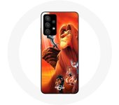 Coque pour Samsung Galaxy A13 4G / A13 4G Lite Le Roi Lion Simba et Mufasa