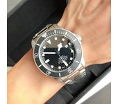 Reloj mecánico automático de buceo luminoso para hombre, serie Little Red Orchid Biwan, con correa de acero inoxidable 123