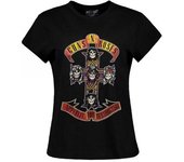 Guns N Roses Camiseta para mujer/damas Appetite For Destruction M blanco