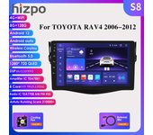 Hizpo 8GB+128GB AI Voice 2 Din Android Auto Radio para Toyota RAV4 RAV 4 2006 - 2012 Carplay 4G Coche Multimedia GPS 2din Pantalla Inteligente Autoradio HC1 4Core 1G 32G