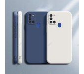 Funda de silicona líquida oficial de moda para Samsung Galaxy A21S A31 A41 A51 A71 Linda funda de lujo para parejas, carcasa trasera Samsung A21S