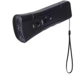 Equipo ultrasónico de entrenamiento para perros antiladridos de doble cabezal, entrenador de ladridos para perros, repelente de perros con luz LED, negro