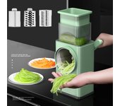Cortador Manual de mandolina, cortador de verduras, rallador, rebanador de rábano y patatas, utensilios y accesorios de cocina, herramientas verde