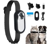 Cámara de collar inalámbrica HD 1080P que no requiere WiFi, cámara de collar para perros y gatos con grabación de video, mini cámara corporal para interiores y exteriores No Card