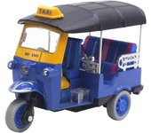 Juguete de triciclo tailandés extraíble, juguete de modelo de coche Tuk Tuk TAXI de aleación de alta simulación para regalos de niños Size:12*5.5*8cm azul