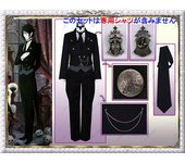 Disfraz de Cosplay de Black Butler Sebastian, conjunto de lujo, disfraz de Cosplay completamente reproducido, disfraz de Halloween, ropa de entrenamiento Dakinizoku cultural negro