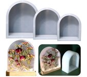 Molde de silicona para sujetalibros con forma de arco grande y borde esmerilado