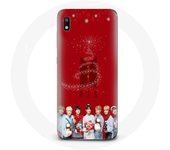 Coque pour Samsung Galaxy A10 BTS Bangtan Garçons Fond Rouge Cadeau de Noël 2023