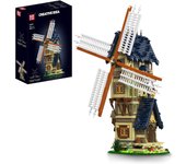 MOULD KING Bloque de construcción medieval 10060 MOC-138190 Modelo de molino de viento del siglo europeo Ladrillos Juguetes Ensamblaje Regalo de Navidad para niños