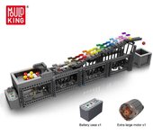 MOULD KING-juguetes educativos creativos, modelo paso a paso de arcoíris motorizado, bloques de construcción, piezas de montaje para niños, regalos para niños