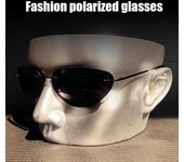Gafas de sol polarizadas de estilo Matrix modernas y ultralivianas sin montura para conducir para hombre