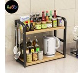 Estante de cocina, estante de almacenamiento, estante de almacenamiento de condimentos para el hogar, estante de almacenamiento multicapa para piso 35x 14.5 x 42cm