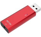 REIYIN DAC Convertidor Digital Analógico Tarjeta de Sonido USB Convertidor DA Amplificador de Auriculares Compatible con Fuente de Sonido de Alta Resolución de 192 kHz 24 bits rojo