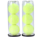 6 pelotas de tenis para jugar al cricket, resistentes y duraderas, muy elásticas, ideales para lecciones, prácticas, máquinas de lanzamiento y juegos