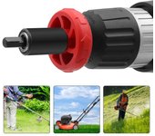 HOT Motor Mower Starter Electric Start Drill Bit Engine Adapter Plug Button String For String Trimmers Leaf Blowers Cultivators indigo