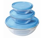 Ensaladera redonda de cristal Lys con tapa - Duralex 0,9L