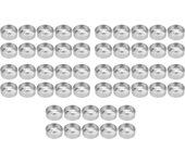 50 bases para velas de larga duración, resistentes al calor, material de bricolaje para hacer velas, molde y contenedor.