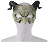 Máscaras de Cosplay de carnaval, disfraz de Halloween, máscara de demonio aterrador, espuma de Pu, media cara, garra, máscara de diablo, accesorios de fiesta para adultos