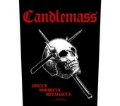 Parche Candlemass Epicus Doomicus Metallicus One Size blanco/negro