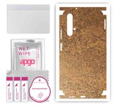 apgo Protective Skin Sticker for the back+sides compatible with Huawei nova 5T, Full Wrap Film, Foil, Vinyl - Pattern Rusty Copper