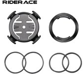Soporte de plástico para ordenador de bicicleta MTB, soporte para cronómetro de bicicleta de montaña, soporte para velocímetro de ciclismo de carretera para la serie Garmin Edge negro