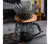 Cafetera de vidrio reutilizable de 600 ml para té helado, agua, vertedor, goteo, con escala, para uso doméstico, para picnic