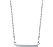 Les Trésors De Lily [K3707] - Collier Argent 'Chorégraphie' argenté (rhodié) - 18x1 mm plata