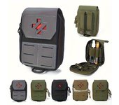Bolsa EDC 1000D, paquete de cinturón, Mini bolsa láser, bolsas de herramientas de emergencia Molle para hombres, botiquín de primeros auxilios médico para exteriores, bolsa de supervivencia para acampar negro