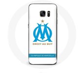 Coque pour Samsung Galaxy S6 edge Olympique de Marseille Logo Fond Blanc