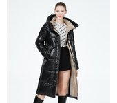 ICEbear 2023 chaqueta de invierno a la moda, Parkas cálidas con capucha para mujer, chaquetas acolchadas de alta calidad, Abrigo acolchado para mujer GWD20155D 50 taupe oscuro