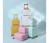 Conjuntos de equipaje maleta de mano de 18 pulgadas, bolsa de equipaje con ruedas giratorias, equipaje rodante de viaje, conjunto de maletas de moda para mujer 18 inch
