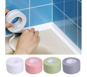 Tira de sellado para fregadero de baño de PVC de 3,2 M/6,4 M, cinta para calafatear, autoadhesiva, impermeable, a prueba de moho, pegatina de pared, cinta para borde del fregadero para accesorios de cocina 2.2*6.4m blanco