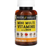 Mason Natural, Mini Multivitamin, with Iron, 365 Mini Tablets