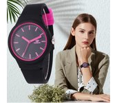 Reloj unisex de moda nuevo para mujer, tendencia Ins, color caramelo, reloj de mujer, reloj de silicona, reloj de pulsera para mujer, reloj de moda color rosa