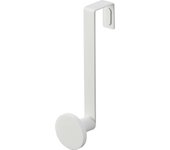 Yamazaki Jitsugyo 5968 Percha antideslizante para puerta, color blanco, aprox.. Ancho 5 x Profundidad 8,5 x Alto 19,5 cm, Inteligente, Punta de silicona, El sombrero no se cae fácilmente