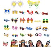 Gafas de sol de fiesta, accesorio divertido para vestido, gafas de recuerdo de fiesta hawaiana para adultos, decoraciones para fiestas con temática de playa