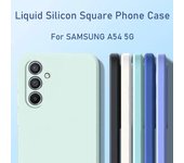 Funda de silicona líquida para teléfono, funda de silicona suave para Samsung Galaxy S23 FE S24 S24+ S24 Ultra M15 M35 A05 A05S A15 A35 A55 A25 4G 5G M34 Samsung Galaxy S24 gris
