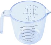 Vasos medidores de plástico, medición apilable, anidado líquido libre blanco