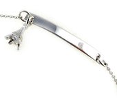Les Trésors De Lily [L0453] - Cadena de plata 'Bambino' (Torre Eiffel) plata