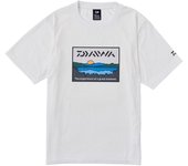 Camiseta blanca con red de pesca junto al lago [DAIWA] DE-6324 blanco