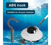 Gancho para robot limpiador de piscinas, se puede conectar de forma fija al gancho para accesorios de piscina en el poste telescópico One Size negro