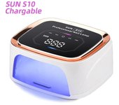 Lámpara de uñas UV LED recargable de 36 LED, lámpara profesional inalámbrica para secado de esmalte de gel, para manicura con batería incorporada. US plug