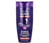 L'Oréal, Elvive, Color Vibrancy, champú morado, reflejos para cabello castaño, rubio y canoso, 6,7 fl oz (200 ml)