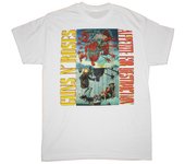 Camiseta unisex blanca de Guns N' Roses Appetite Destruction S