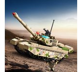Tanque de batalla principal de la serie militar de 320 piezas, juguete de bloques de construcción para niños, regalo sin caja